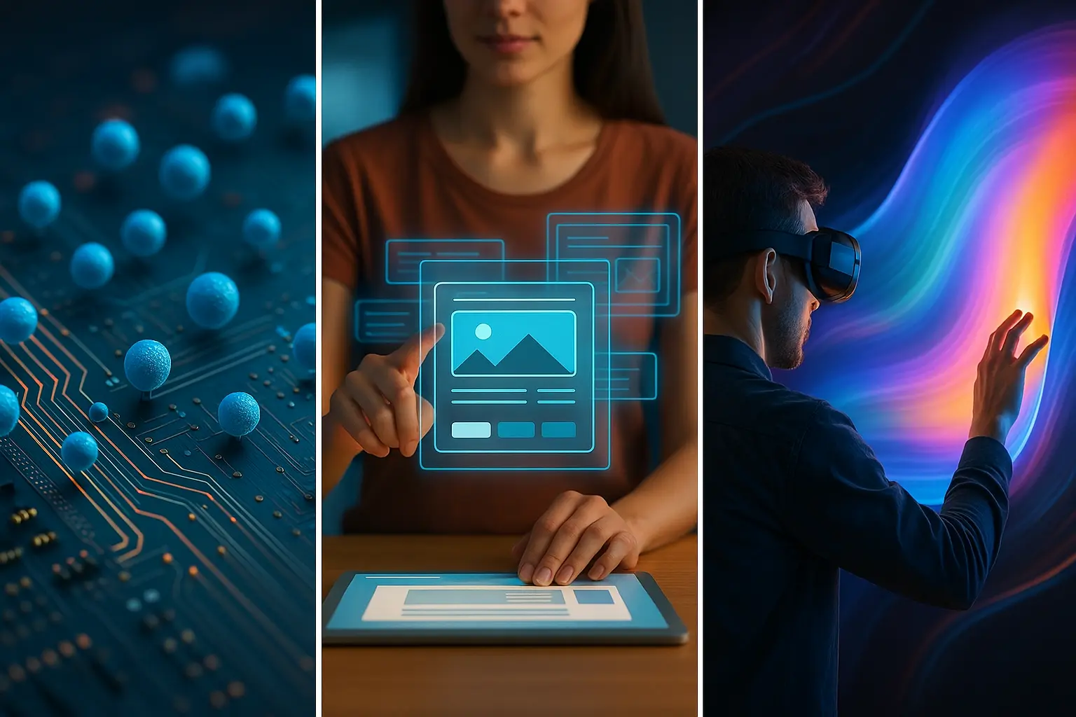 Conceptual meta device visuals showing hyperlens, invisibility effect, and acoustic cloaking